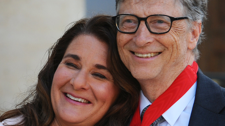 Bill and Melinda Gates posed together