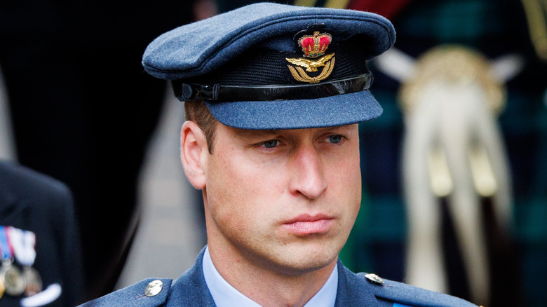 Prince William at queen's funeral
