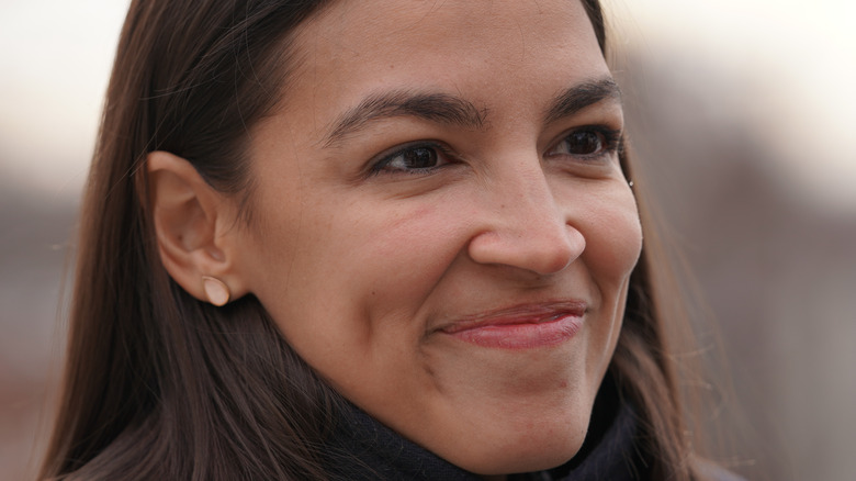 AOC smiling 