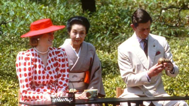 Princess Diana and Prince Charles during a state visit to Japan on May 9, 1986