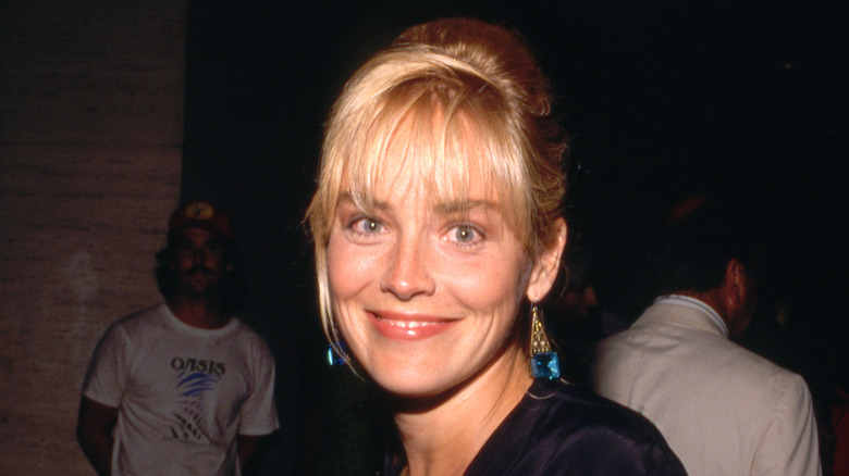 Sharon Stone at an event in 1990