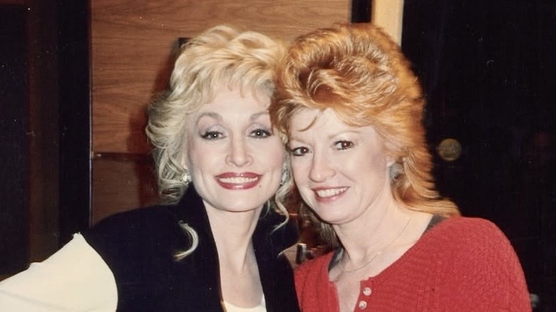 Dolly Parton and her best friend Judy Ogle smiling