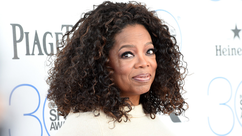 Oprah Winfrey attends the 2015 Film Independent Spirit Awards at Santa Monica Beach on February 21, 2015 in Santa Monica, California.