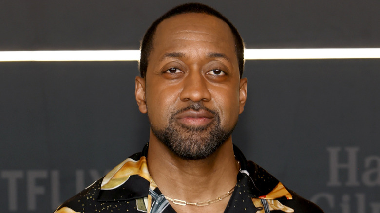 Jaleel White slightly smirking