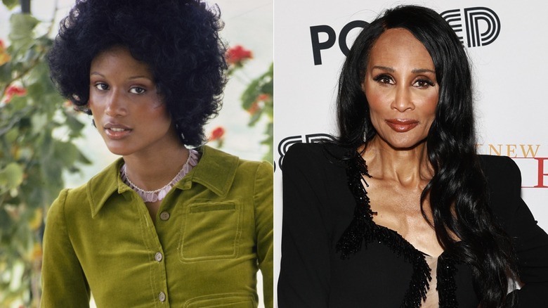 A split image showing Beverly Johnson in the 1970s and in 2024