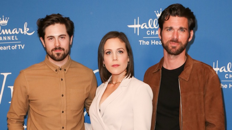Chris McNally, Erin Krakow and Kevin McGarry at a Hallmark premiere.