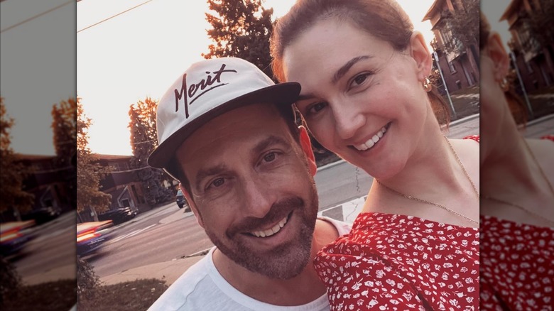 Ray Galletti and Katherine Barrell smiling in selfie