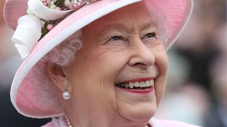 Queen Elizabeth smiling