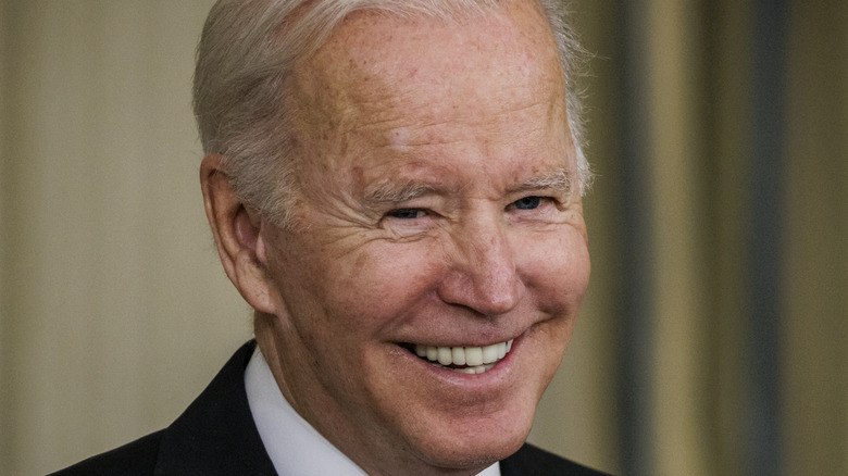 Joe Biden laughing