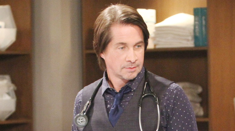 Michael Easton on the "General Hospital" Set