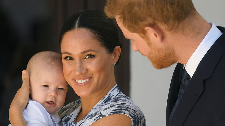 Meghan, Archie, and Harry together