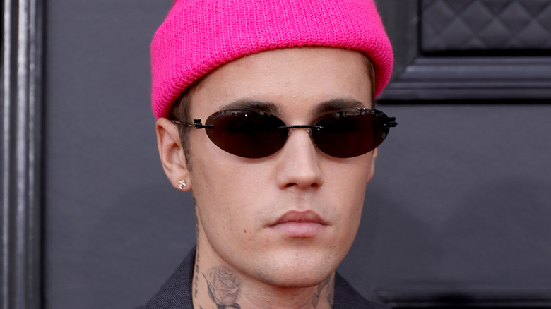 Justin Bieber at the 2022 Grammys