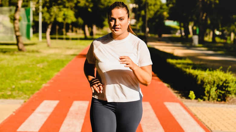 Women exercising together