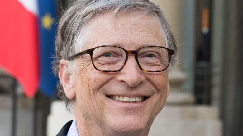 Bill Gates wearing a suit