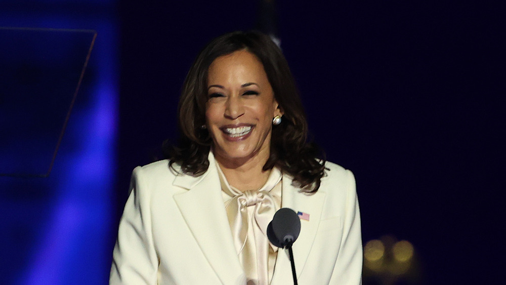 Kamala Harris delivers her victory speech