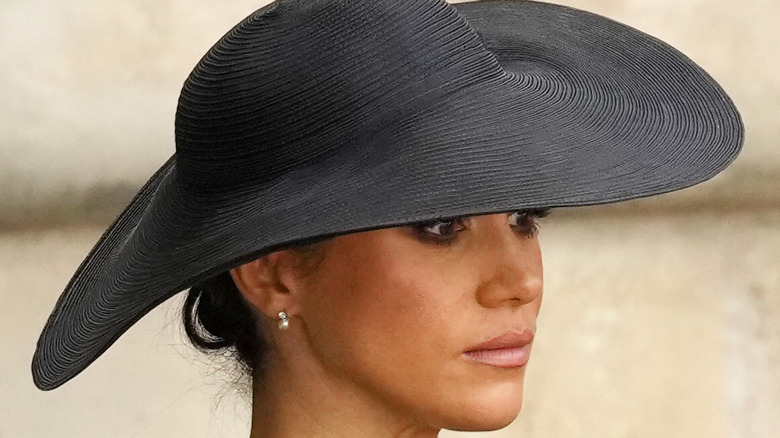 Meghan Markle, Duchess of Sussex at the queen's funeral