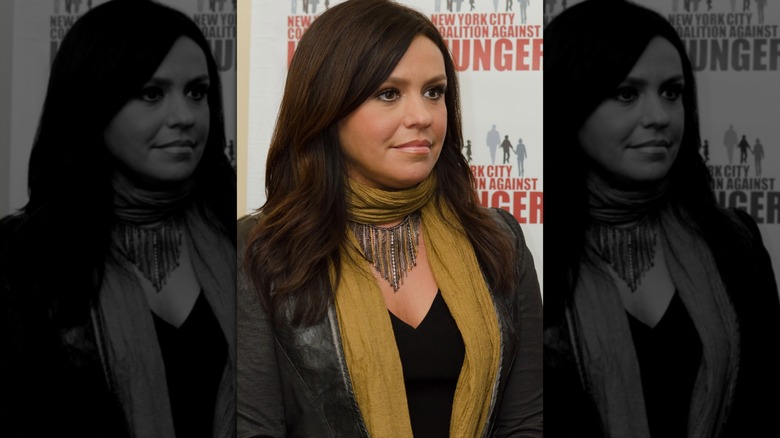 Rachael ray with a neutral expression