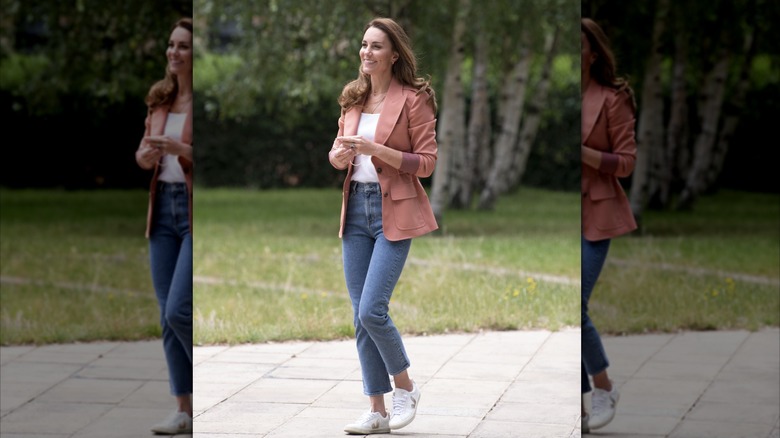 Kate Middleton walking outside