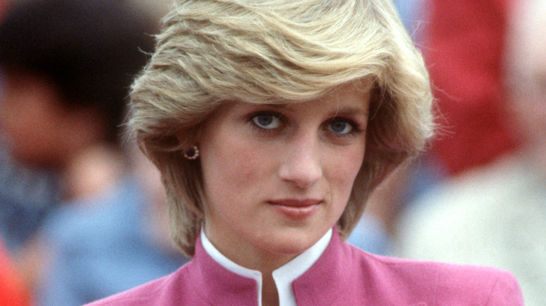 Princess Diana wearing pink