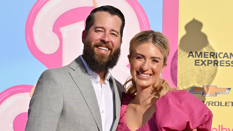 Brett and Jasmine Roth at the red carpet premiere for Barbie