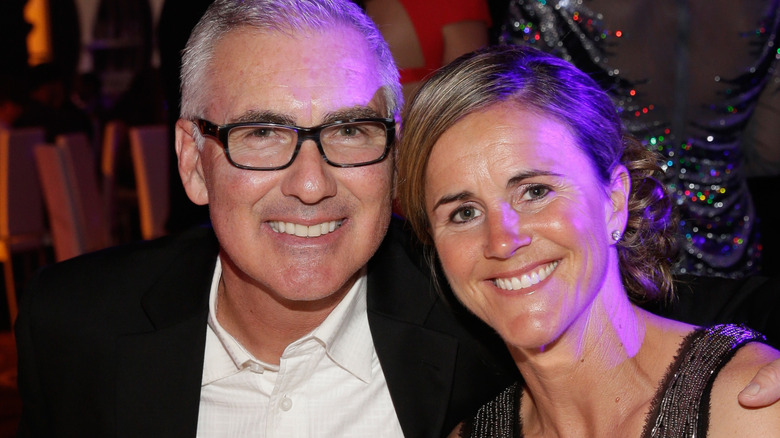 female athlete Brandi Chastain and Jerry Smith