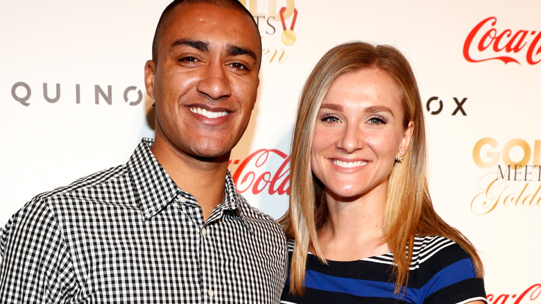 female athlete Ashton Eaton and Brianne Theisen-Eaton