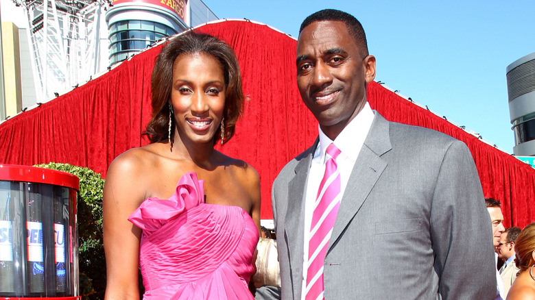 female athlete Lisa Leslie and Michael Lockwood