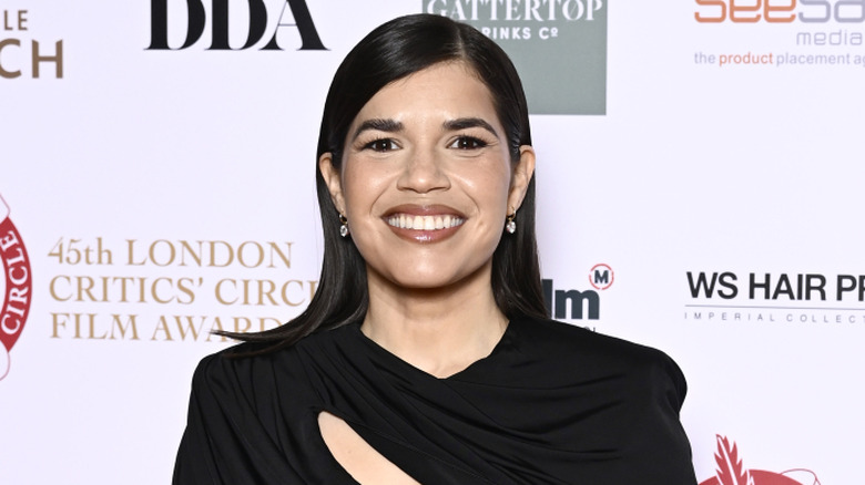 America Ferrera smiling at the 45th Critics' Circle Film Awards in 2025