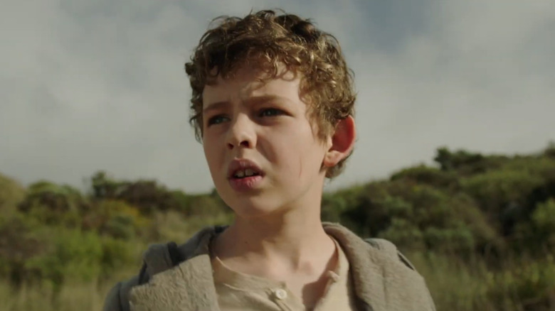 A young Finn Little starring in "Storm Boy"