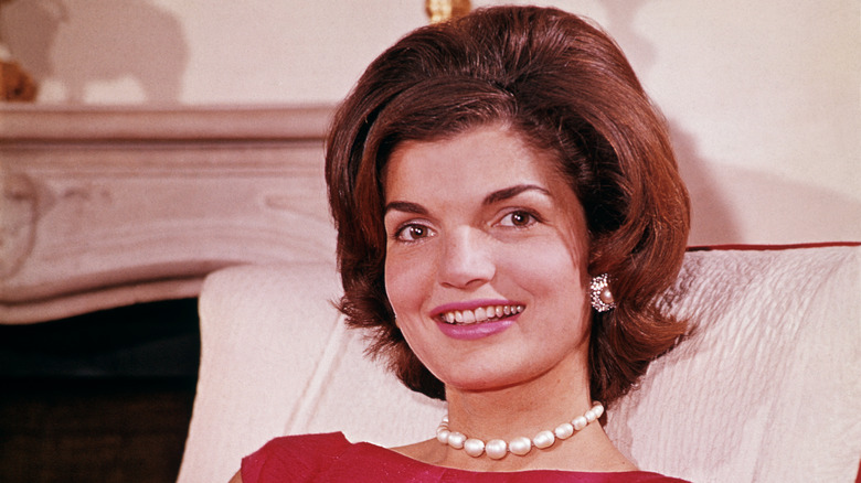 Jackie Kennedy smiling