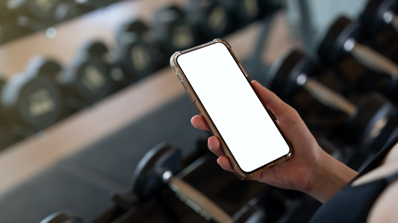 Cell phone and weights