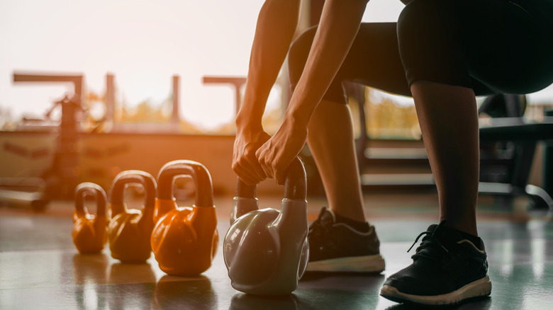 Woman working out