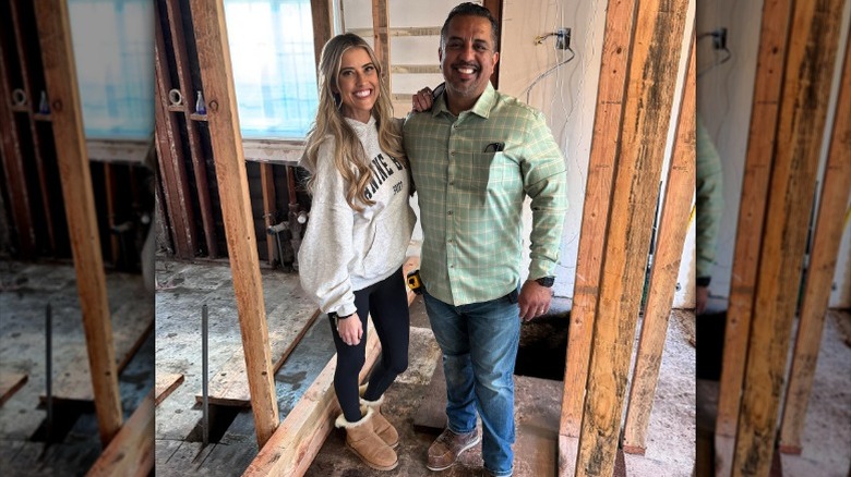 Christina Haack poses with contractor Israel Battres (2024)