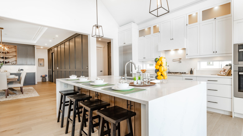 Clean bright kitchen