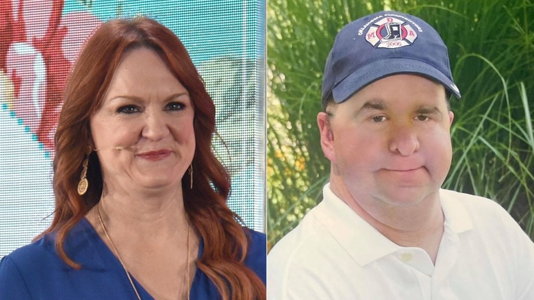 Split image of Ree Drummond and brother Michael Smith
