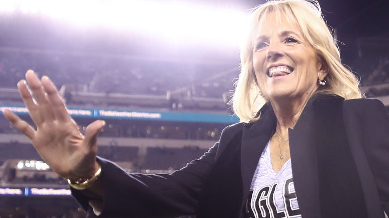 Jill Biden at the Eagles game