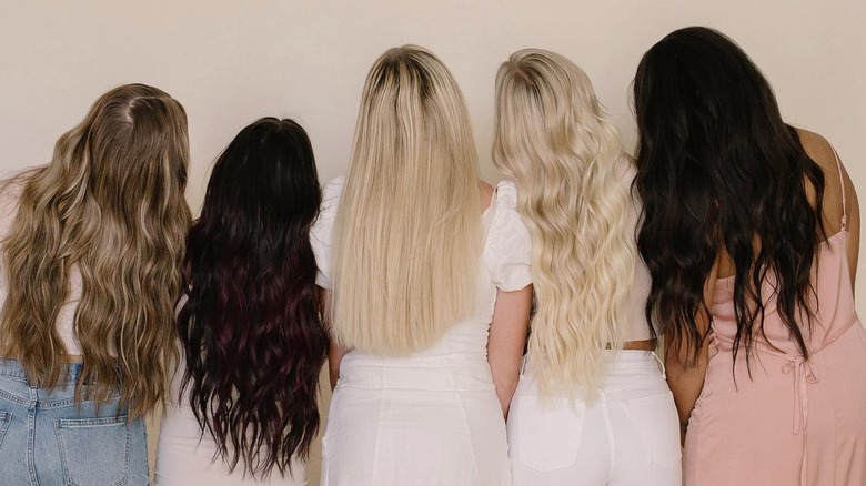 Mermaid hair in various colors