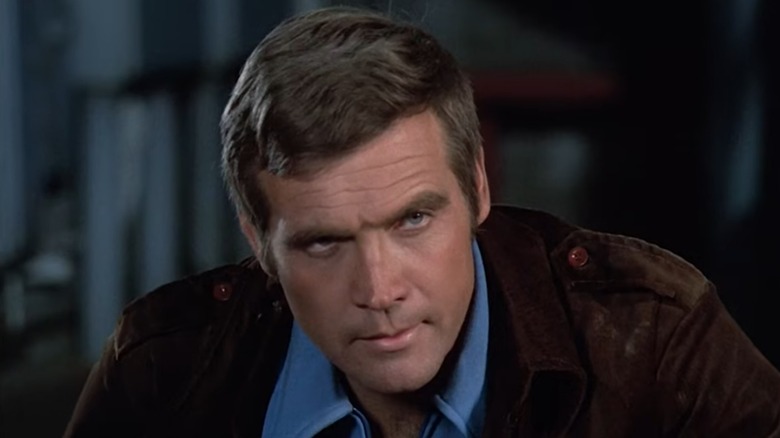 Steve Austin, also known as The Six Million Dollar Man, furrowing his brow.