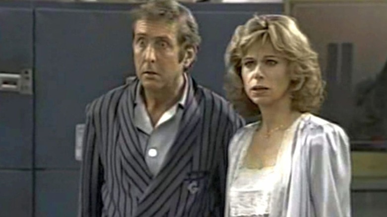 Cast of Nearly Departed looking surprised