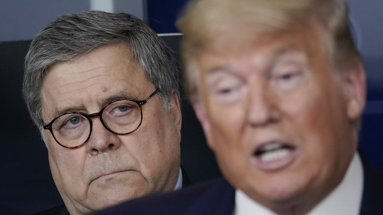 Bill Barr and Donald Trump