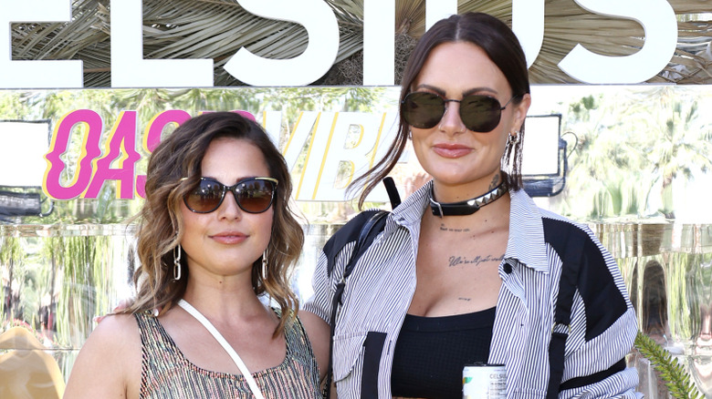 Katie Thurston and Jess Ambrose posing at Coachella