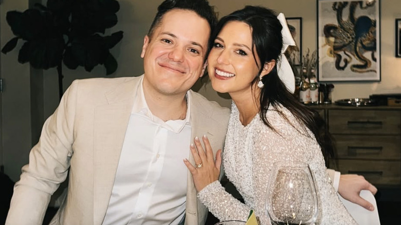 Katie Thurston and Jeff Arcuris at their engagement party