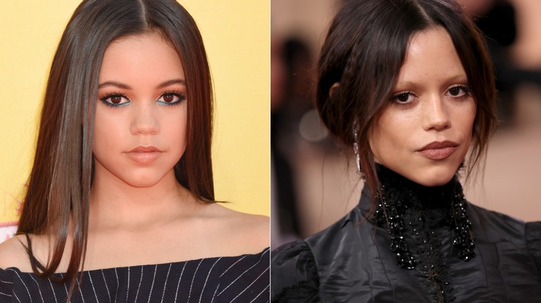 Jenna Ortega looking serious