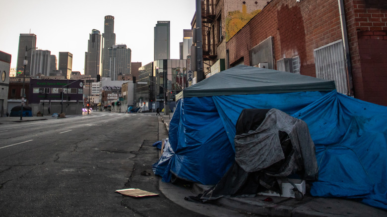 Homeless encampment in Los Angeles