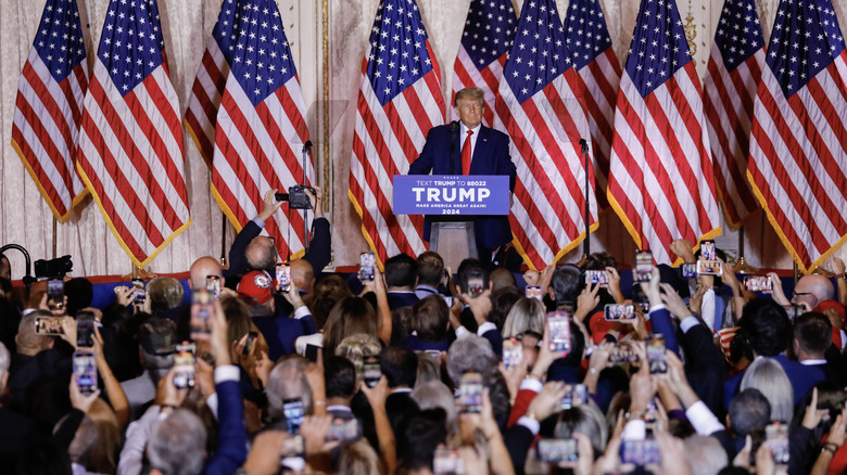 Donald Trump announcing campaign