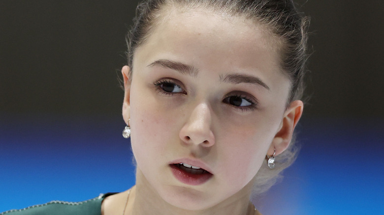 Kamila Valieva on the ice