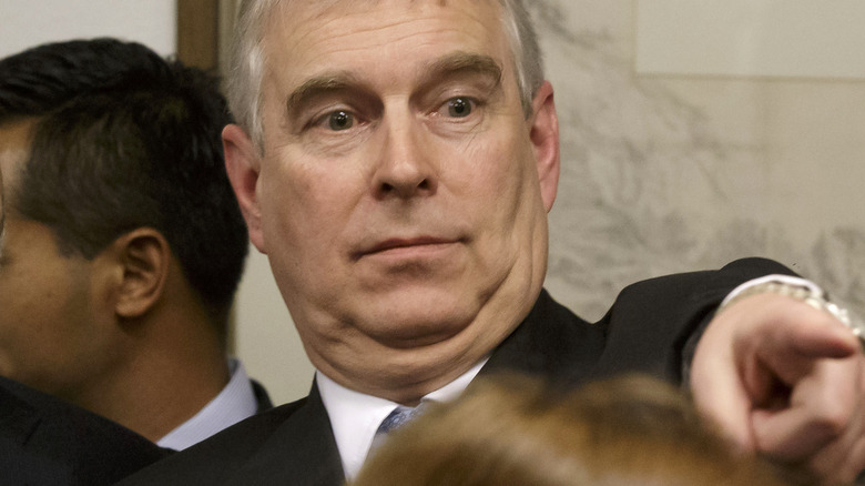 Prince Andrew pointing finger