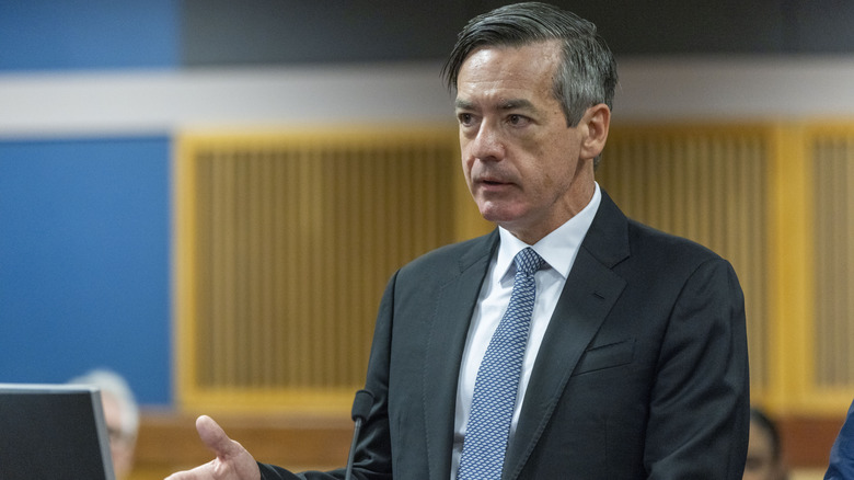 Kenneth Chesebro speaking in a courtroom