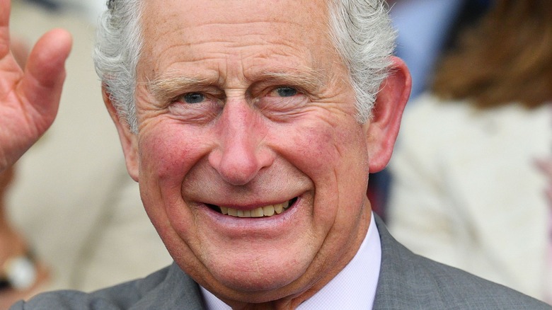 Prince Charles smiles and waves 2018