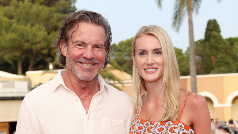 Dennis Quiad and Laura Savoie posing together at an event in 2023